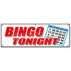 Signmission BINGO TONIGHT BANNER SIGN public welcome free cards cash play win B-72 Bingo Tonight